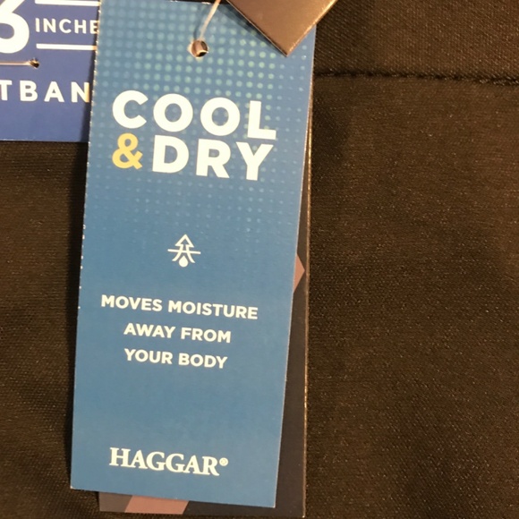 HAGGAR MENS COOL RIGHT PERFORMANCE FLEX CLASSIC FIT 48W X 30L DRESS PANTS - Picture 6 of 8